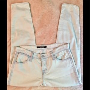 J Brand Nirvana Sky Light Wash Cropped Jeans